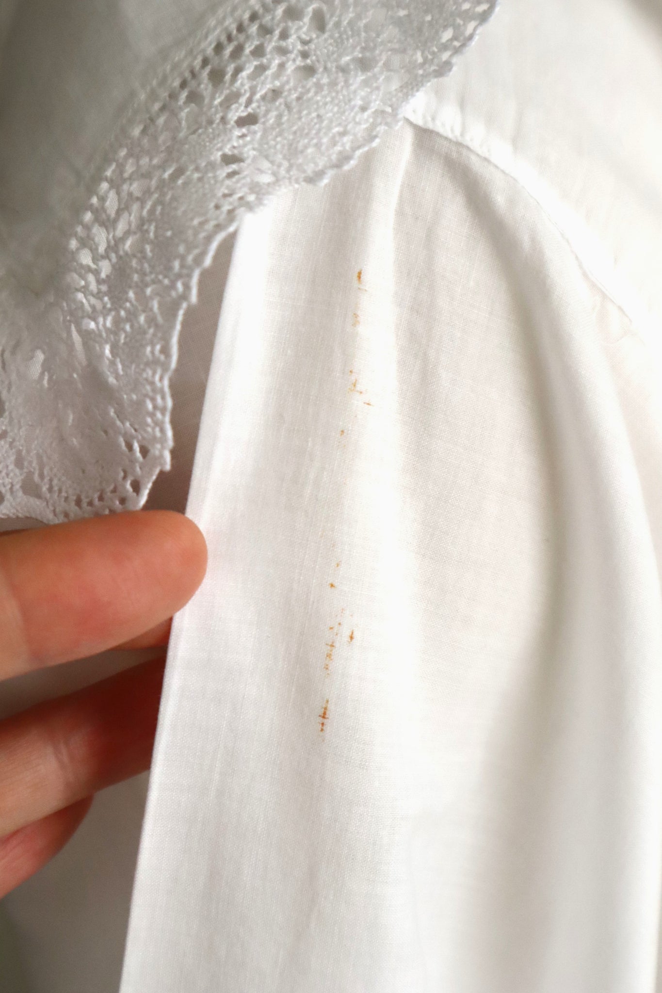 1900s French Cotton Day Blouse