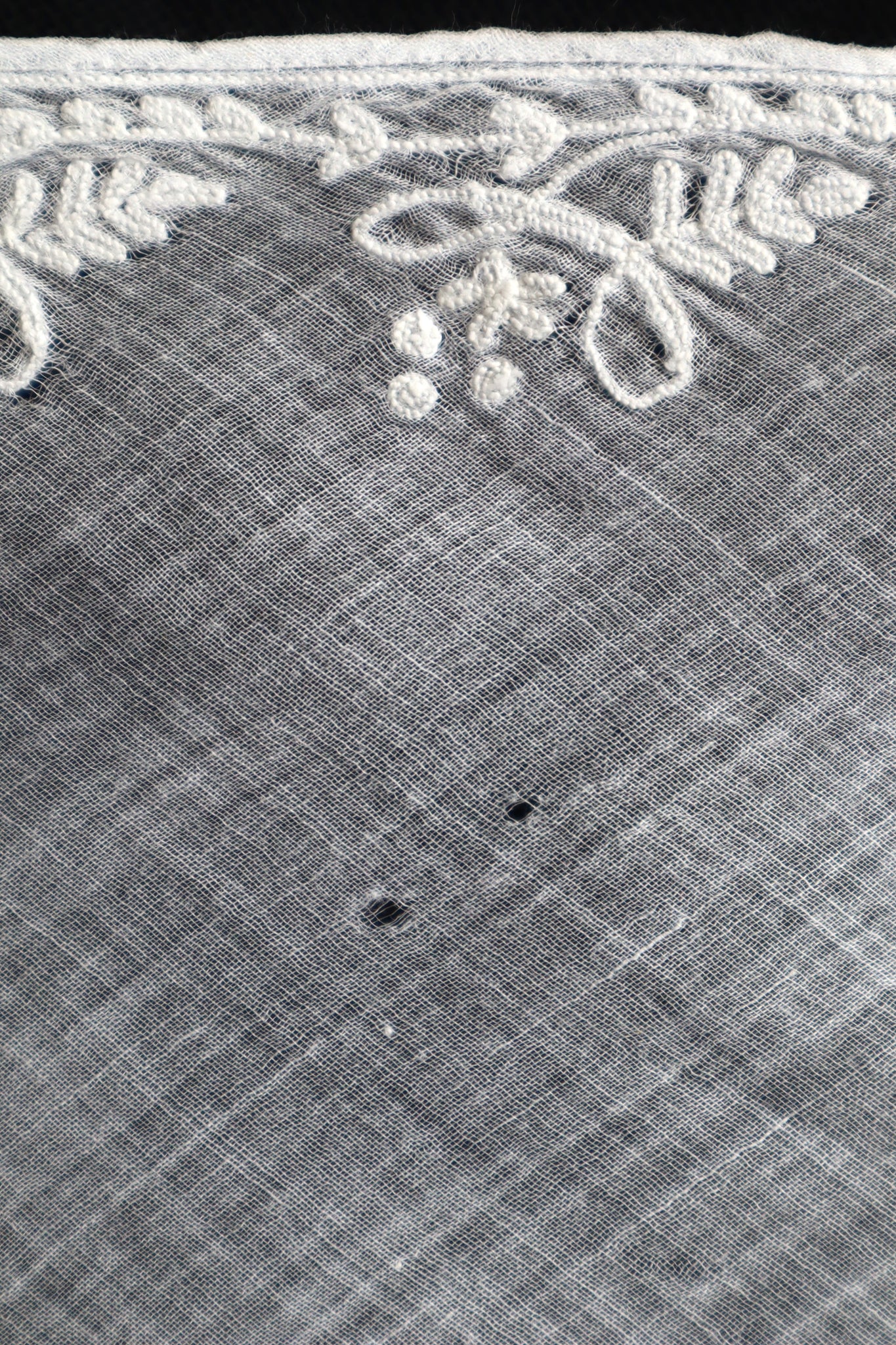 19th Tambour Embroidery Muslin Fitchu
