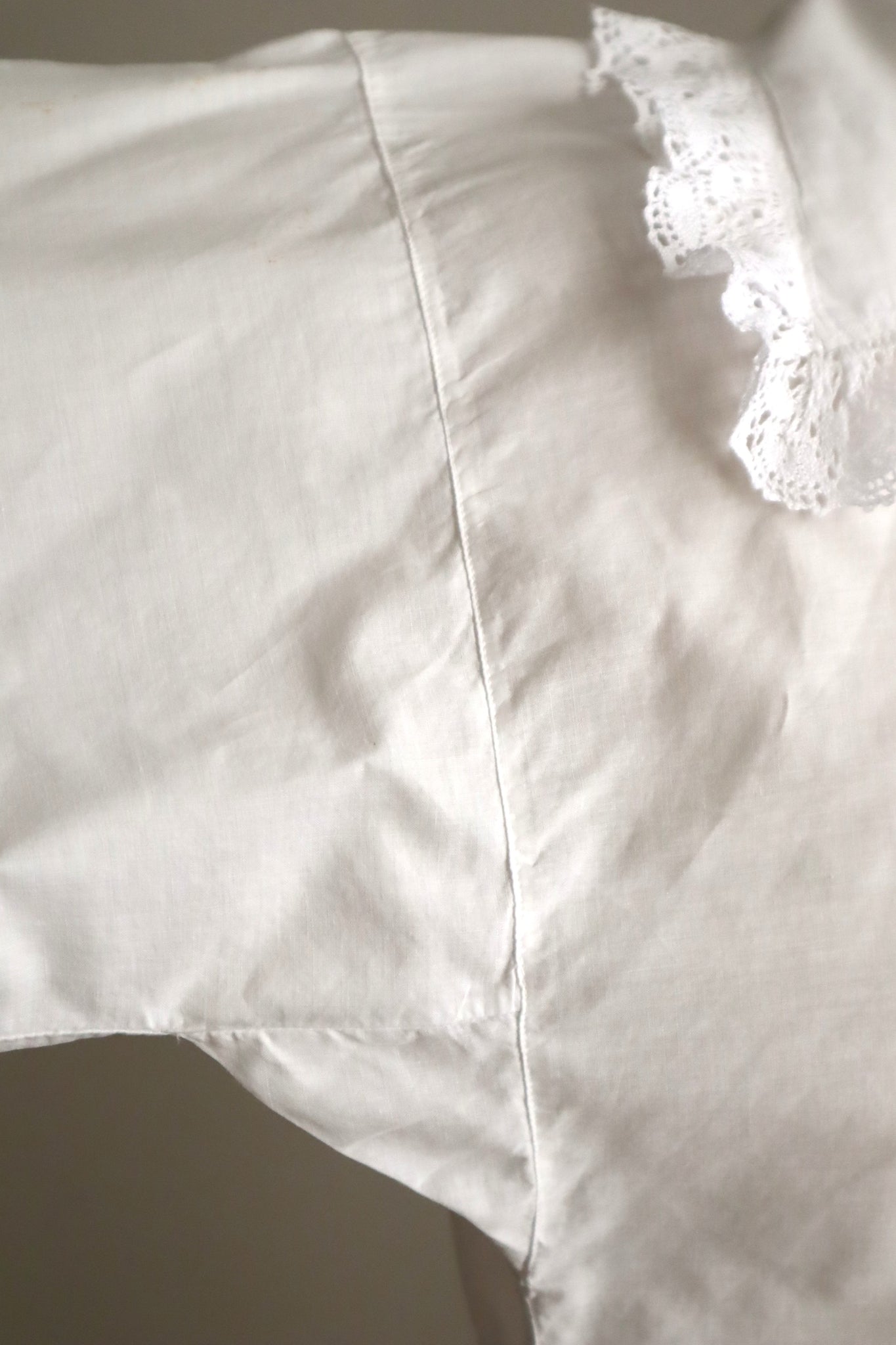 1900s French Cotton Day Blouse