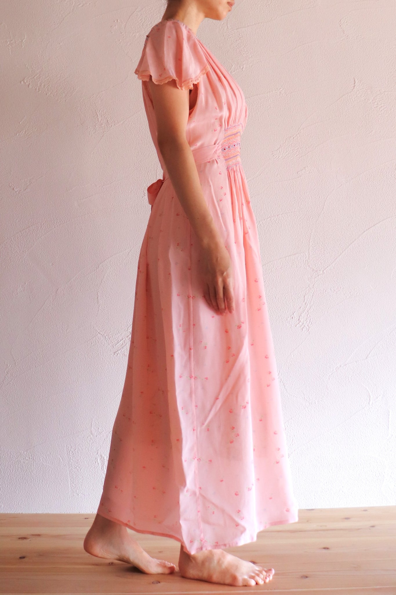 1940s Hand Smocking Dress