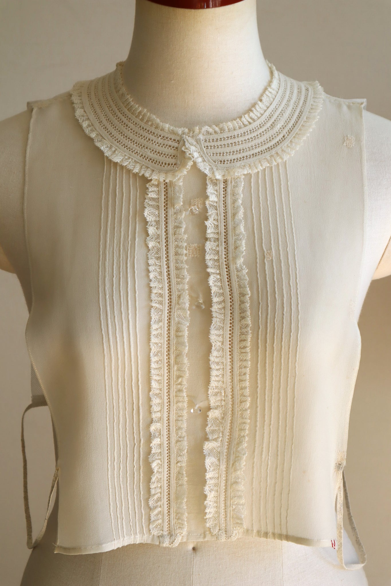 1940s Silk Crepe Dickey