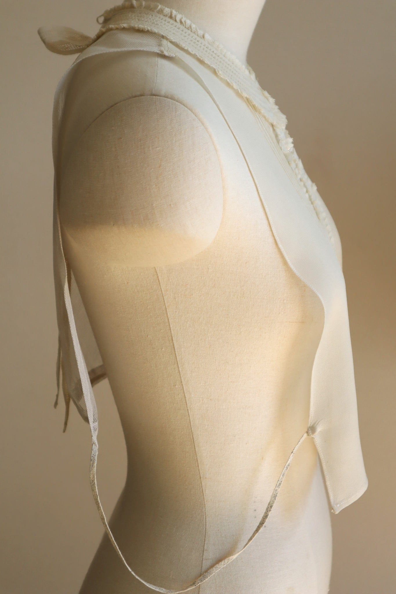 1940s Silk Crepe Dickey