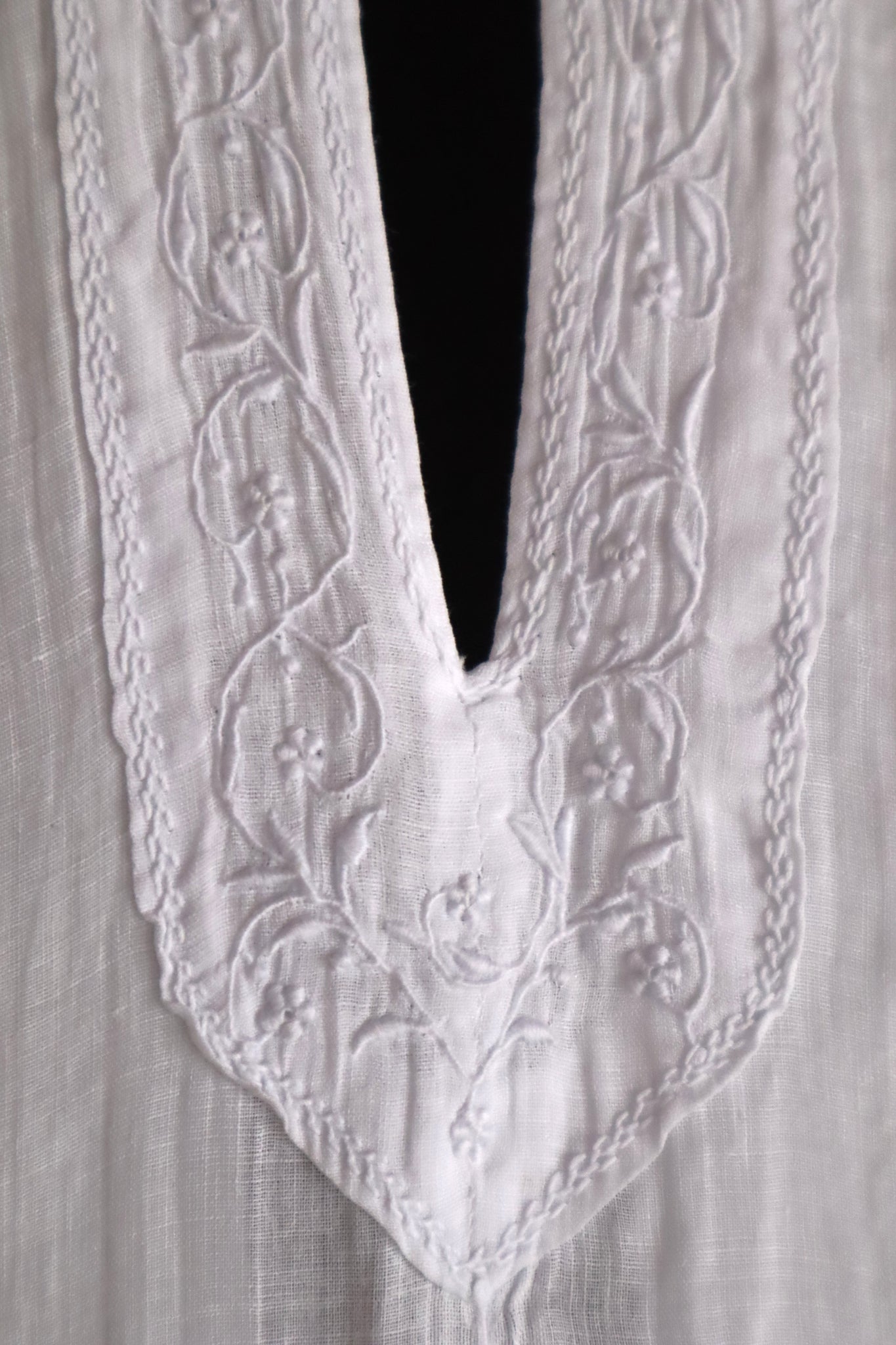 1900s French Handworked Batten Lace Church Surplice
