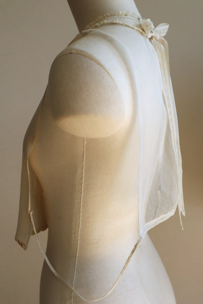 1940s Silk Crepe Dickey