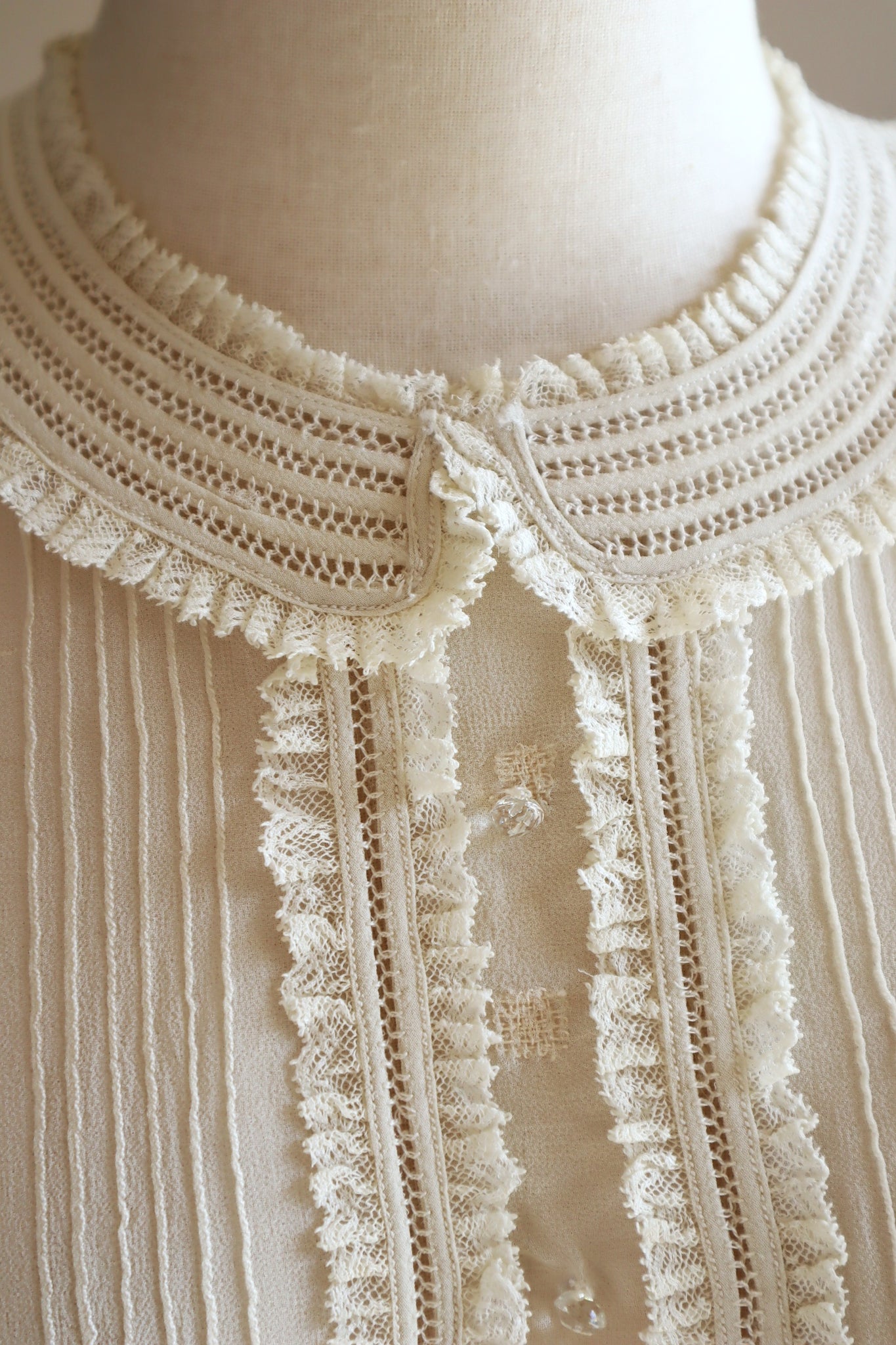 1940s Silk Crepe Dickey