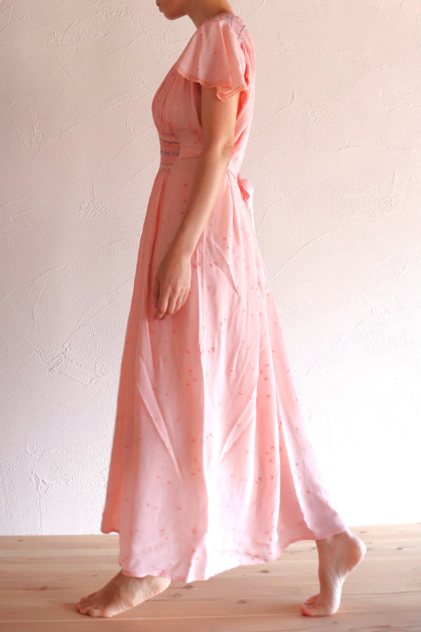 1940s Hand Smocking Dress