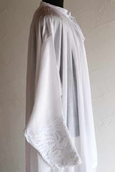 1900s French Handworked Batten Lace Church Surplice