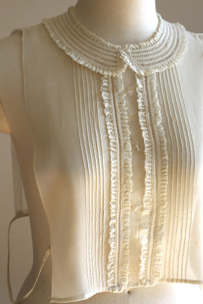 1940s Silk Crepe Dickey