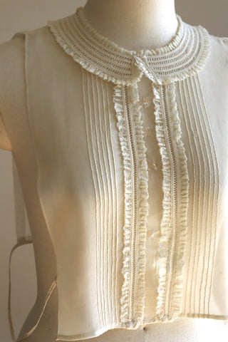 1940s Silk Crepe Dickey