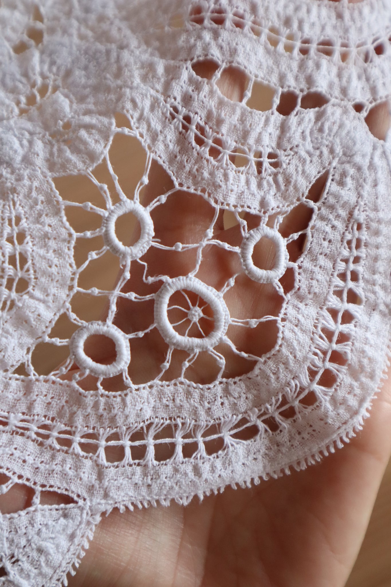 1900s French Handworked Batten Lace Church Surplice