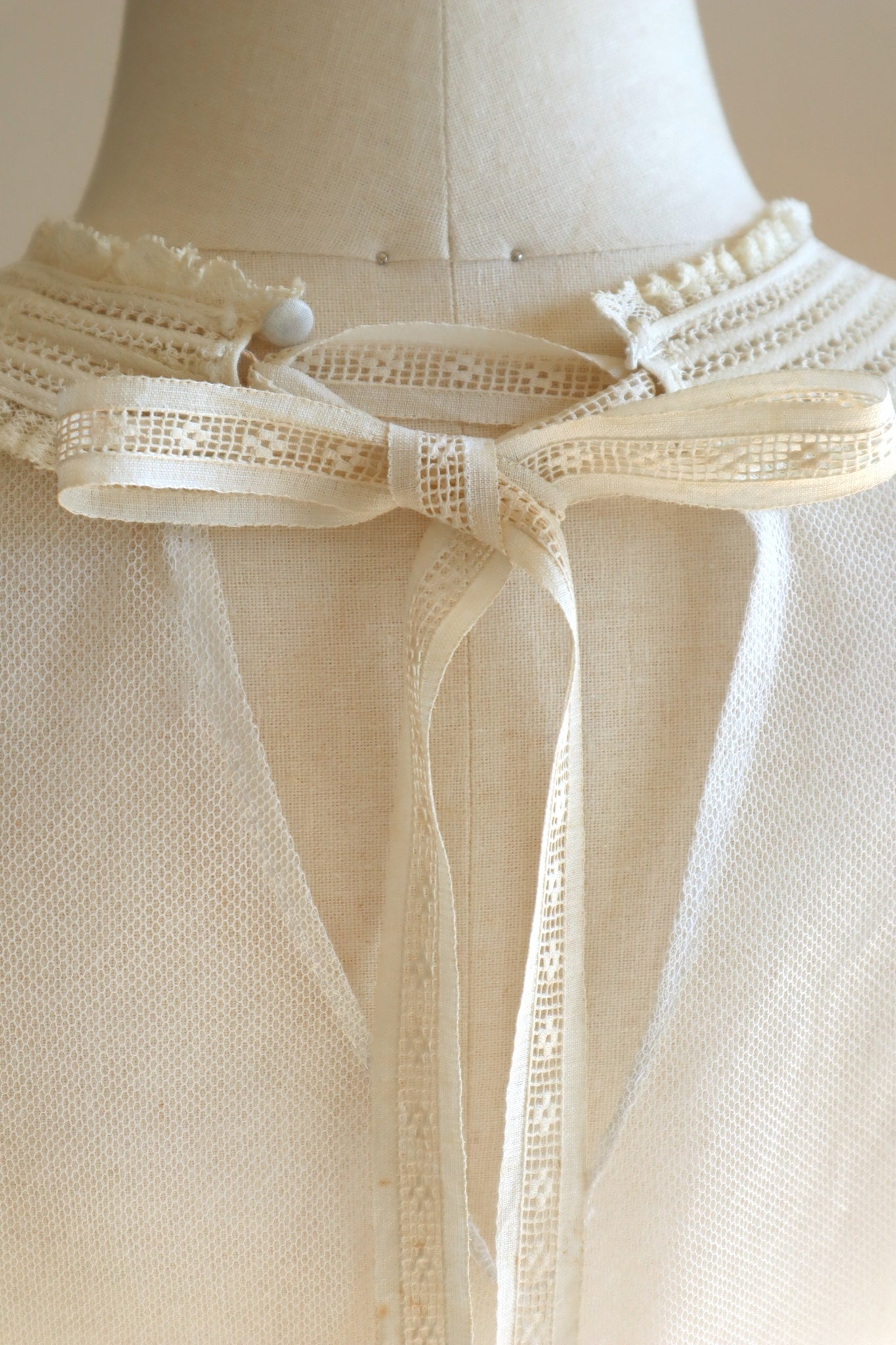 1940s Silk Crepe Dickey