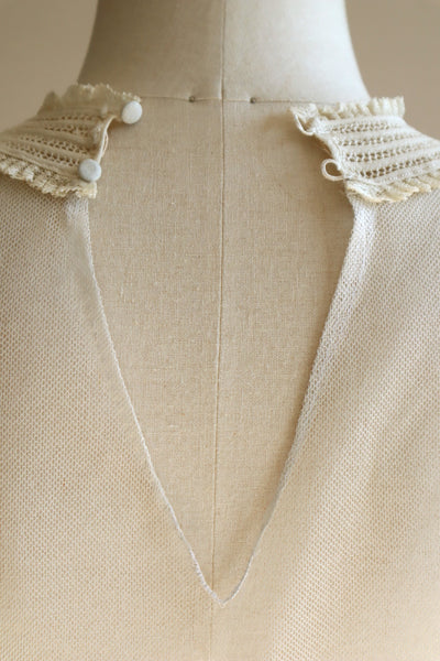 1940s Silk Crepe Dickey