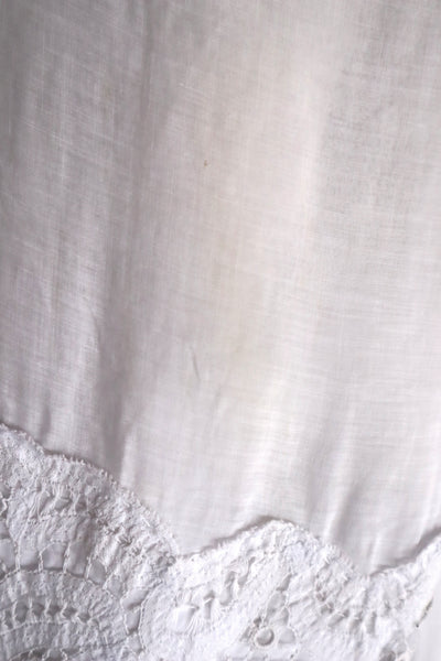 1900s French Handworked Batten Lace Church Surplice