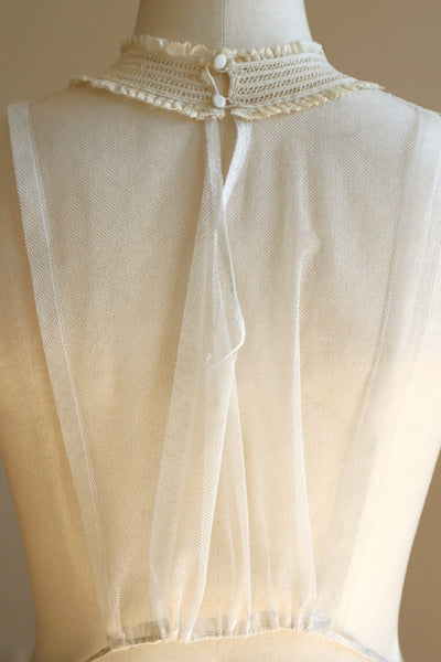 1940s Silk Crepe Dickey