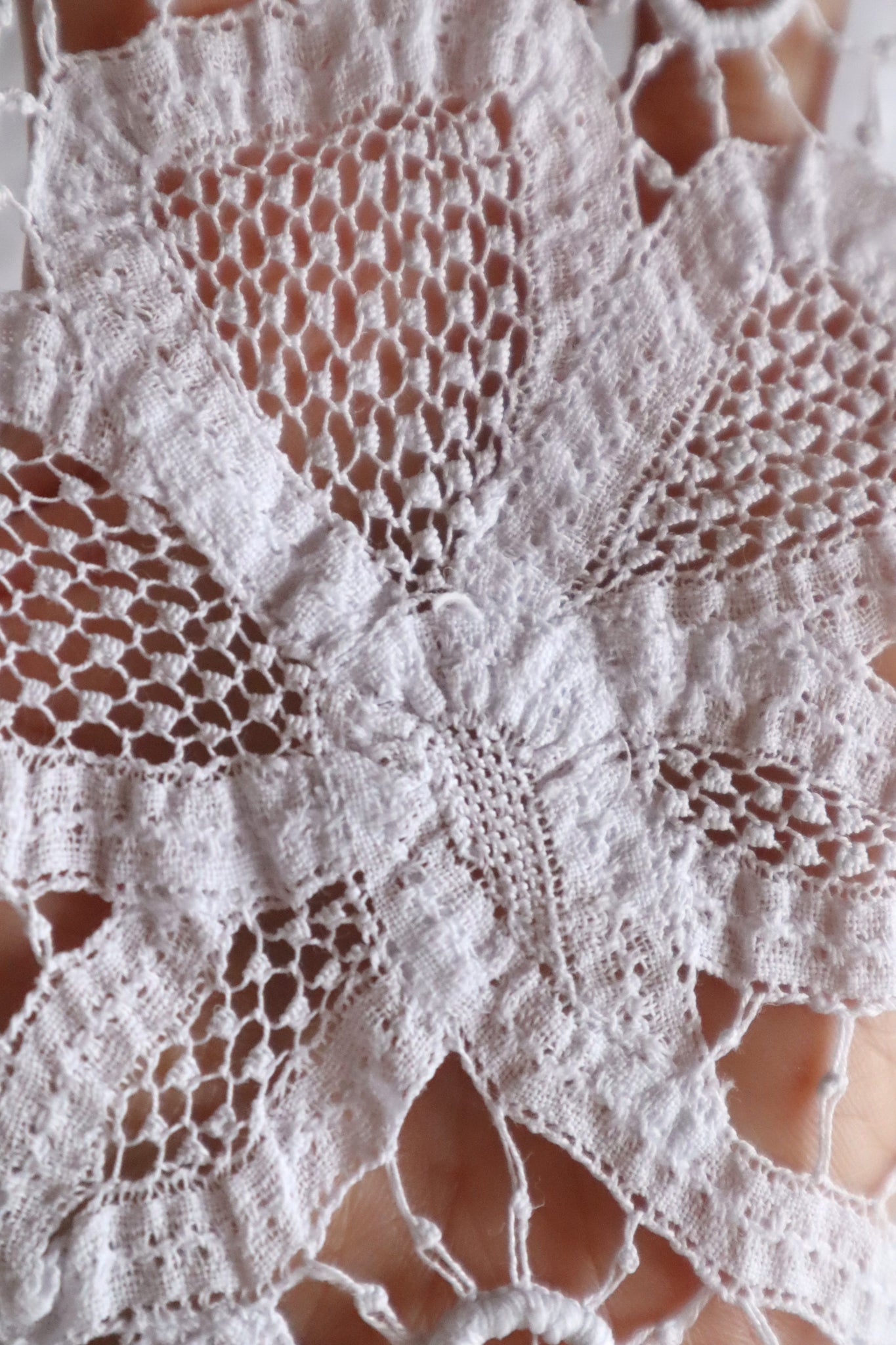 1900s French Handworked Batten Lace Church Surplice