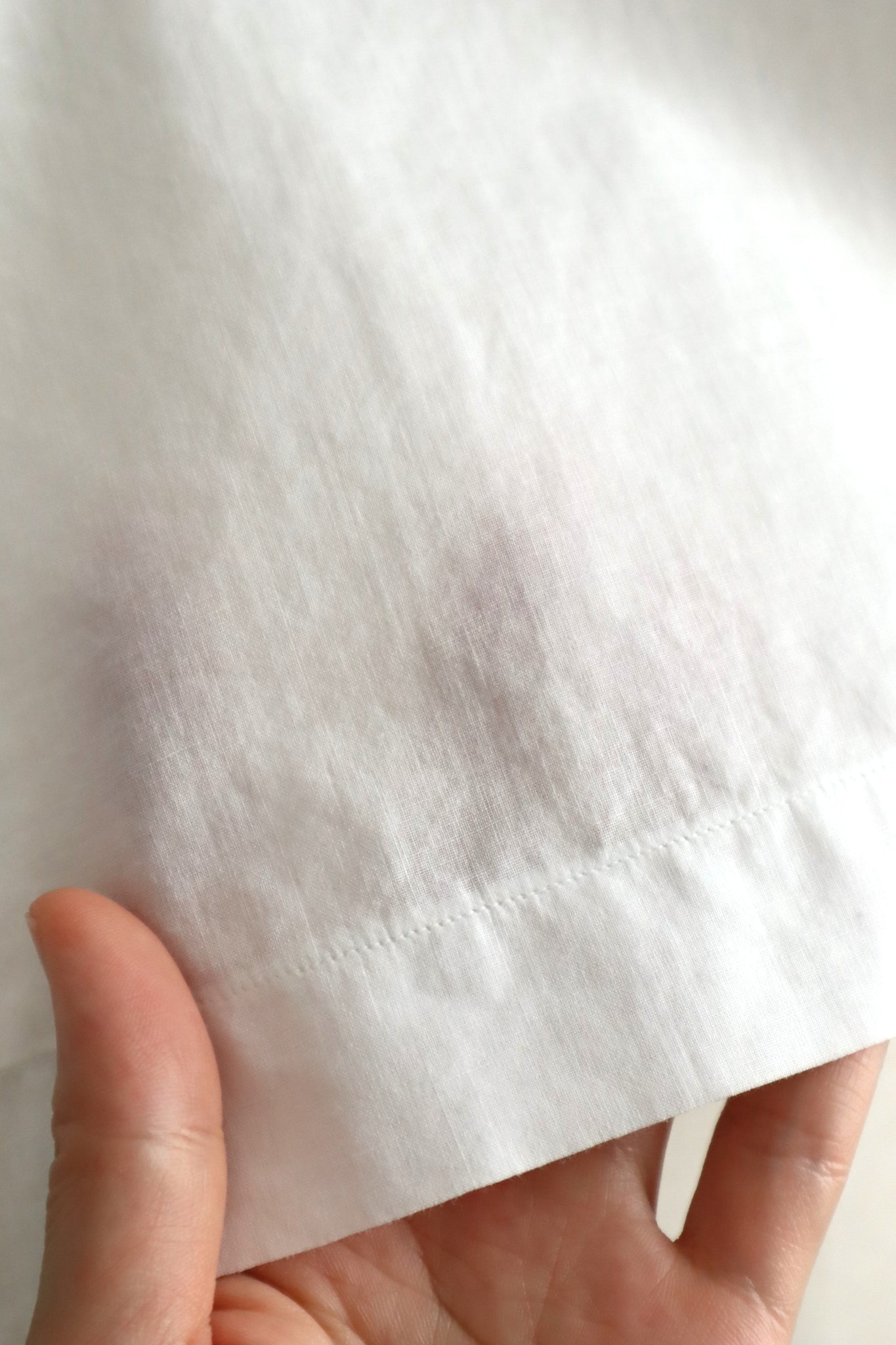 1930s French Cotton Blouse with Valenciennes Lace