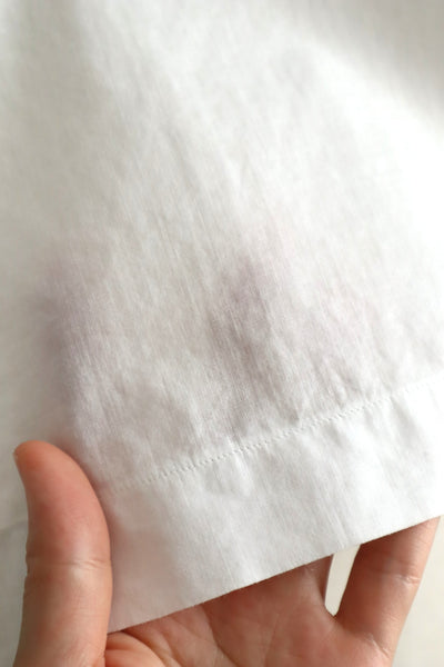 1930s French Cotton Blouse with Valenciennes Lace