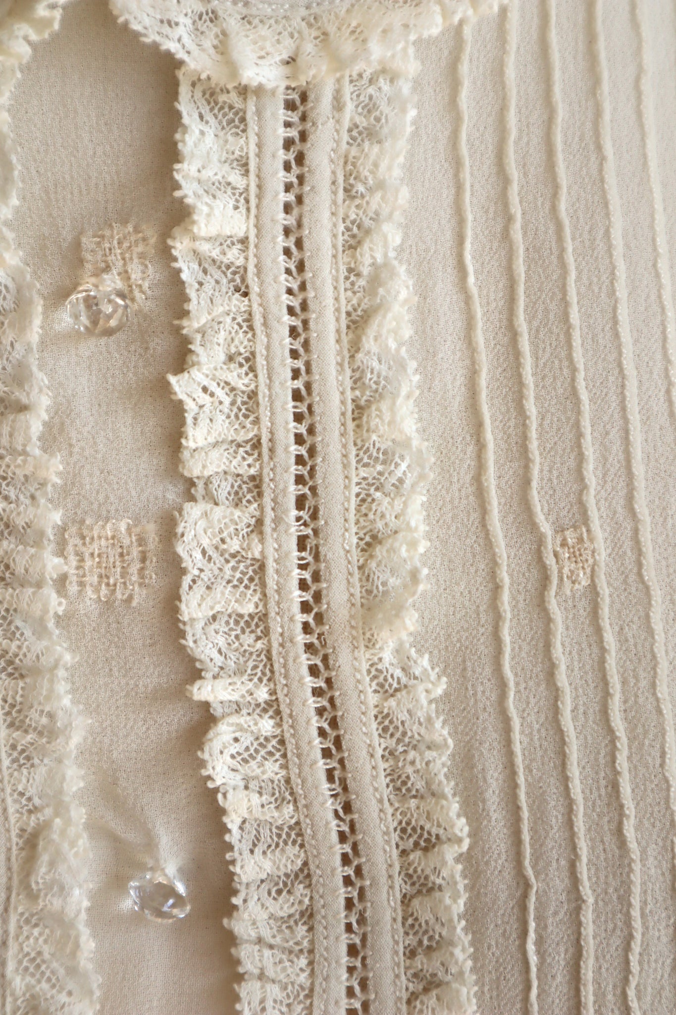 1940s Silk Crepe Dickey