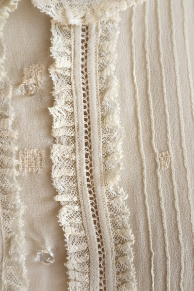 1940s Silk Crepe Dickey