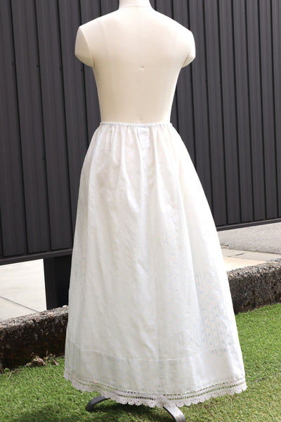 Romantic Blue Floral Skirt – Handcrafted