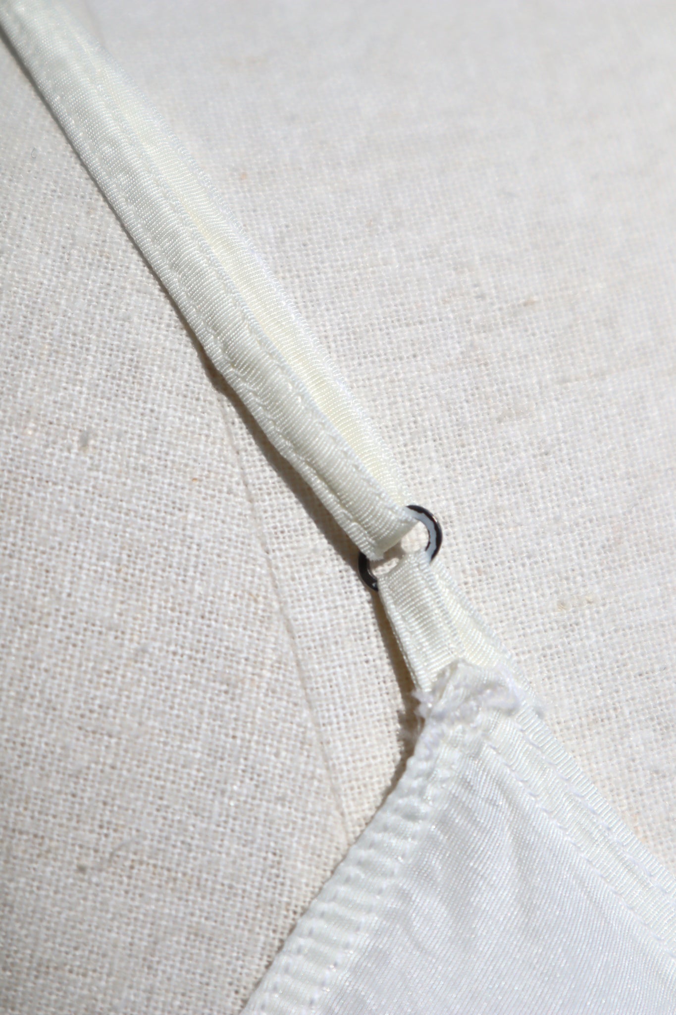 1940s~1950s White Rayon Slip Dress