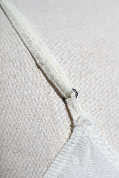 1940s~1950s White Rayon Slip Dress