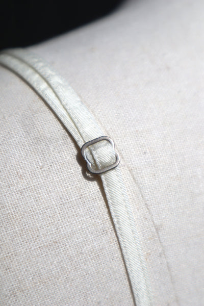 1940s~1950s White Rayon Slip Dress