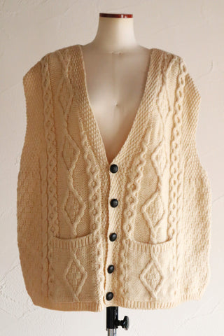 Aran Crafts Wool Vest
