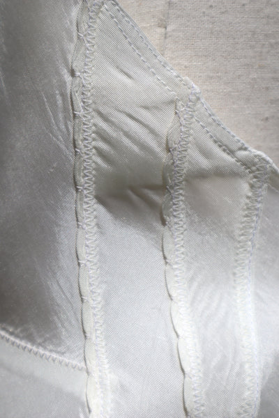 1940s~1950s White Rayon Slip Dress