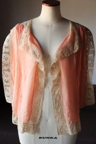 1920s Silk Bed Jacket