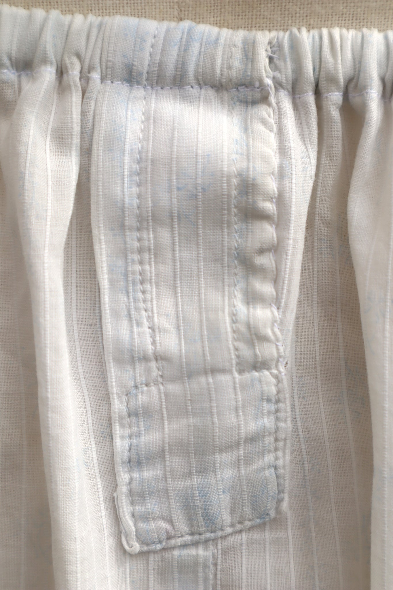 Romantic Blue Floral Skirt – Handcrafted