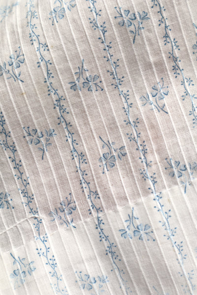 Romantic Blue Floral Skirt – Handcrafted