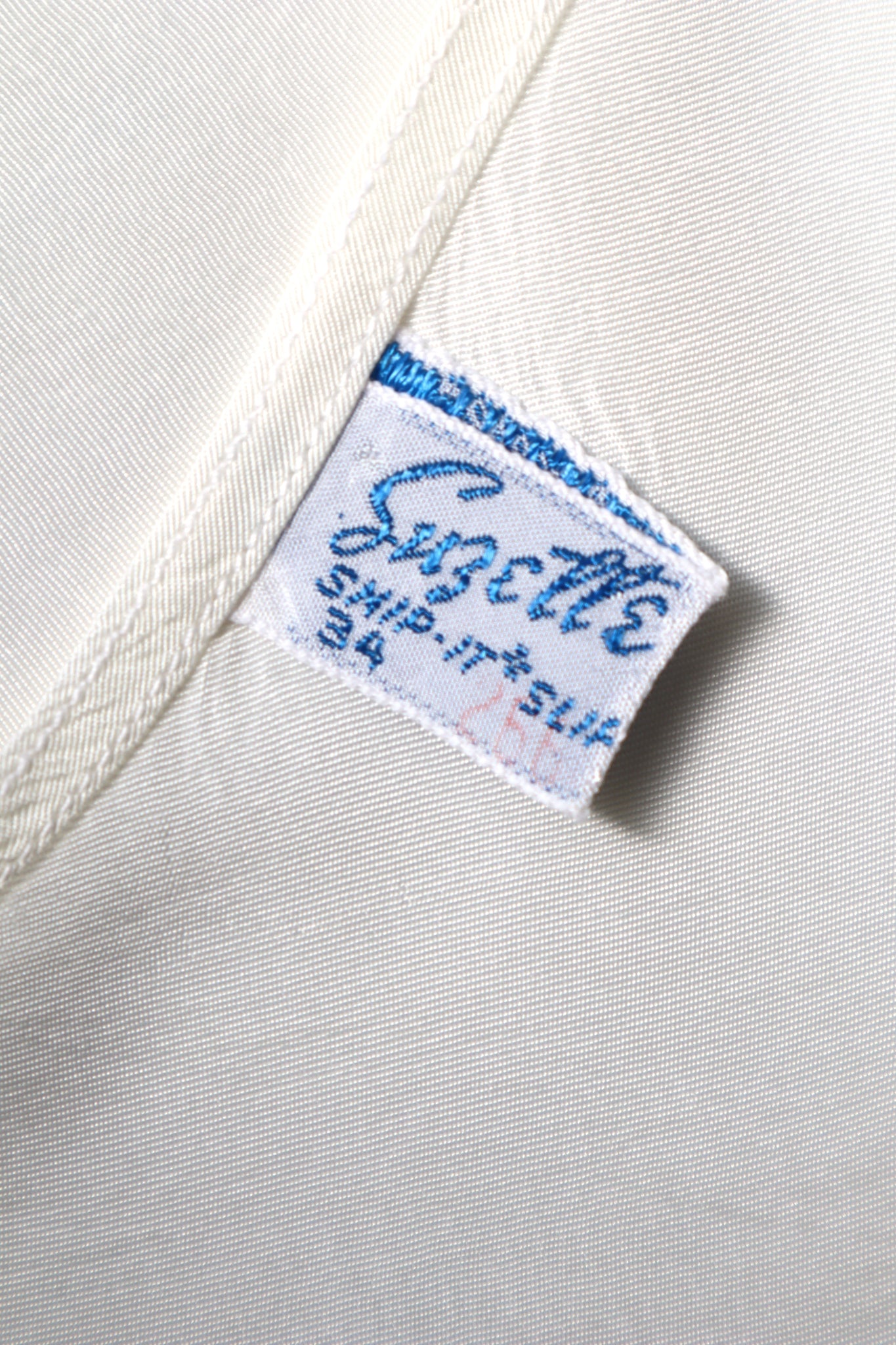 1940s~1950s White Rayon Slip Dress