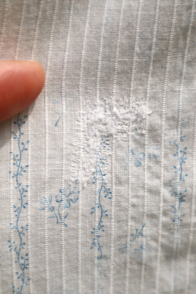 Romantic Blue Floral Skirt – Handcrafted