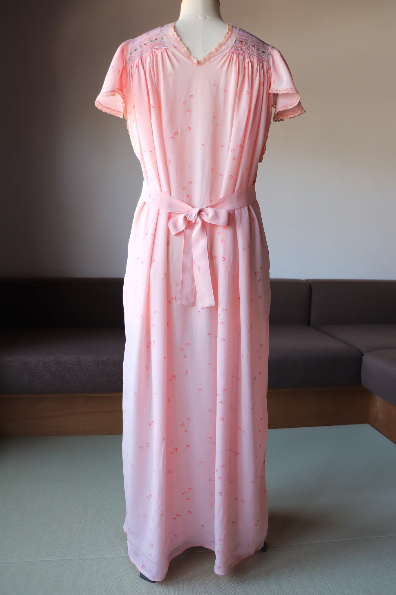 1940s Hand Smocking Dress