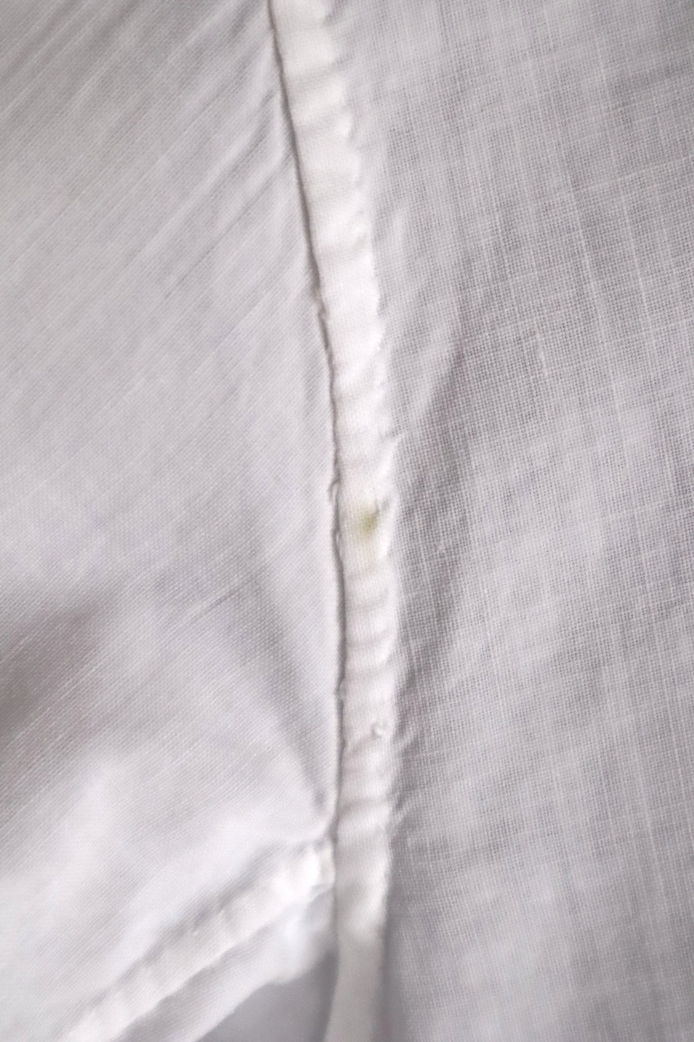 1900s French Hand-Sewn White Cotton Dress