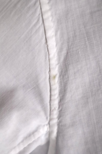 1900s French Hand-Sewn White Cotton Dress