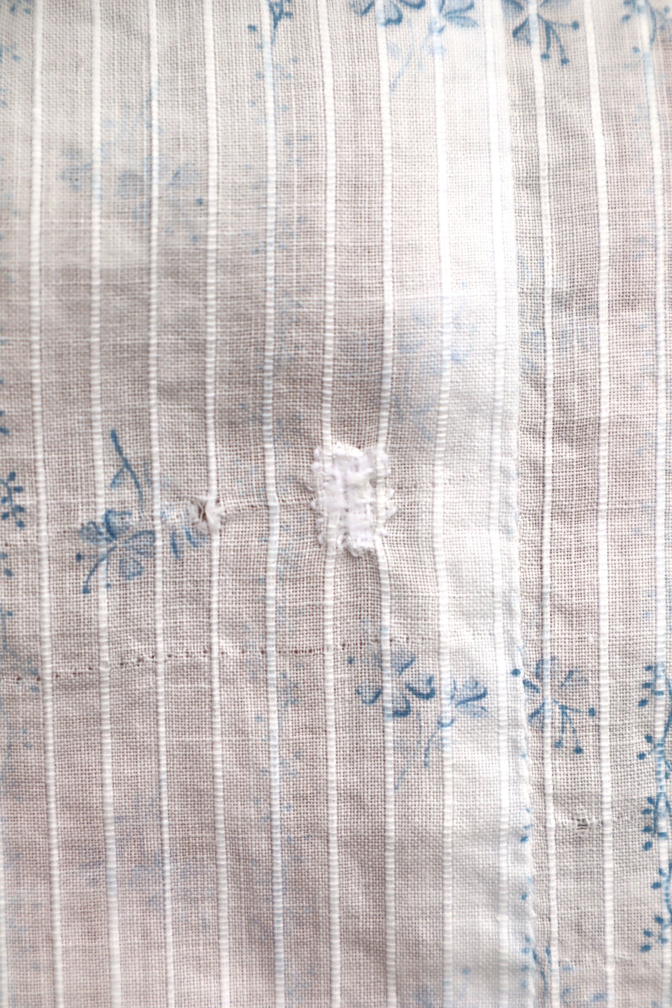 Romantic Blue Floral Skirt – Handcrafted