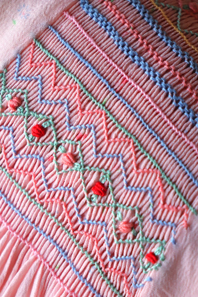 1940s Hand Smocking Dress