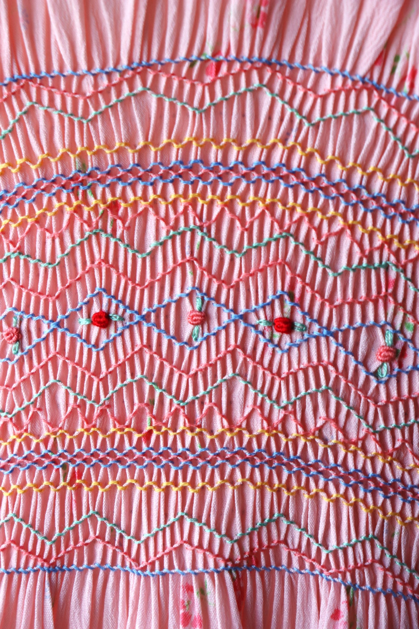 1940s Hand Smocking Dress