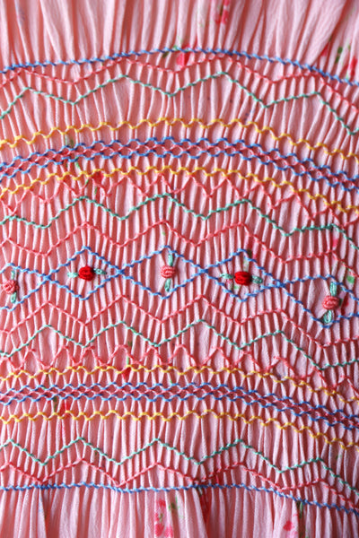 1940s Hand Smocking Dress