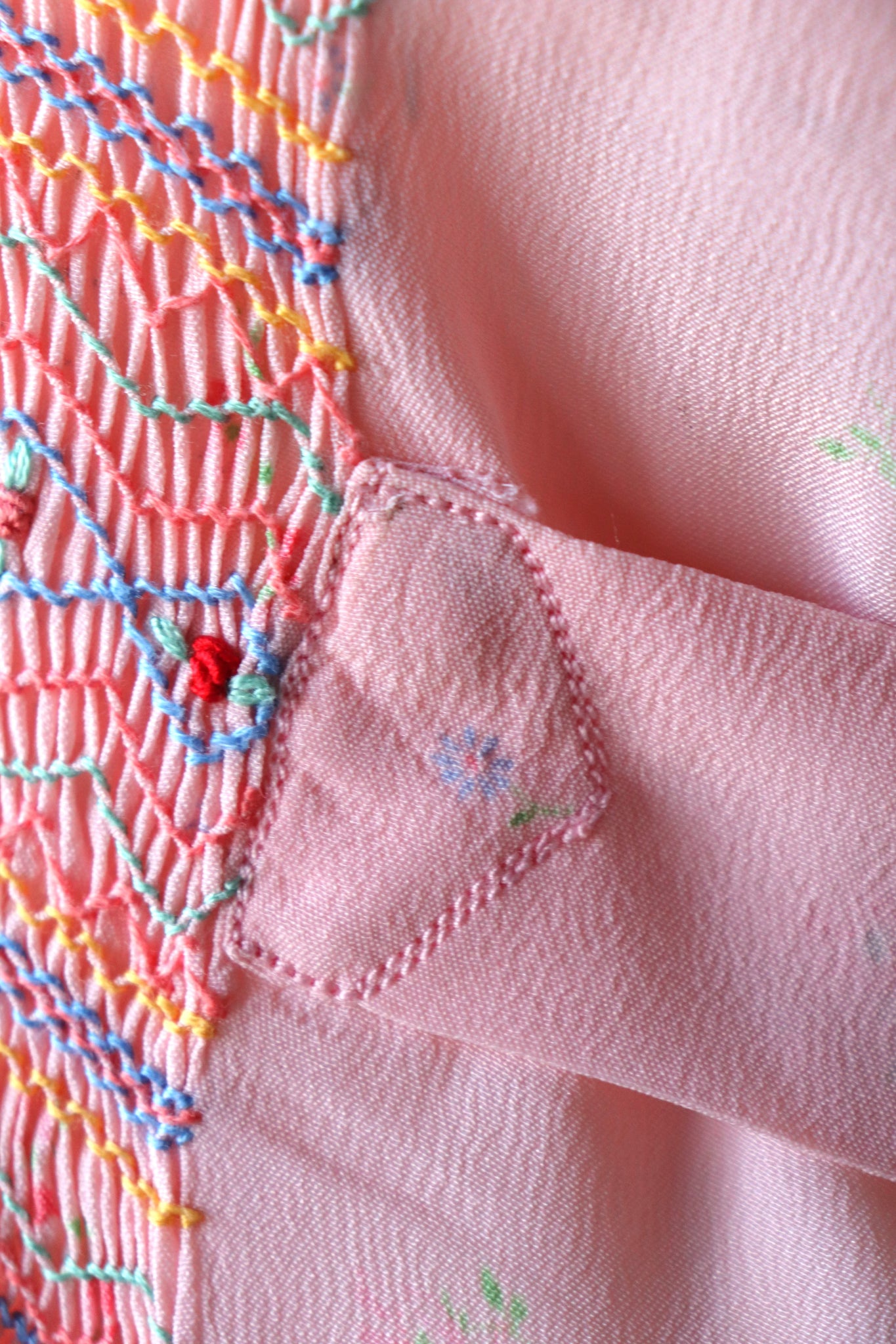 1940s Hand Smocking Dress