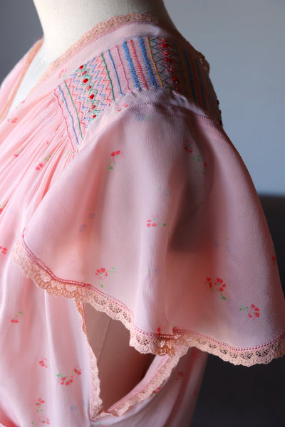 1940s Hand Smocking Dress
