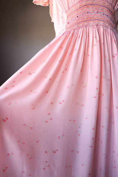 1940s Hand Smocking Dress