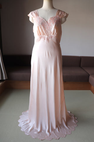 1930s Boudoir Silk Dress