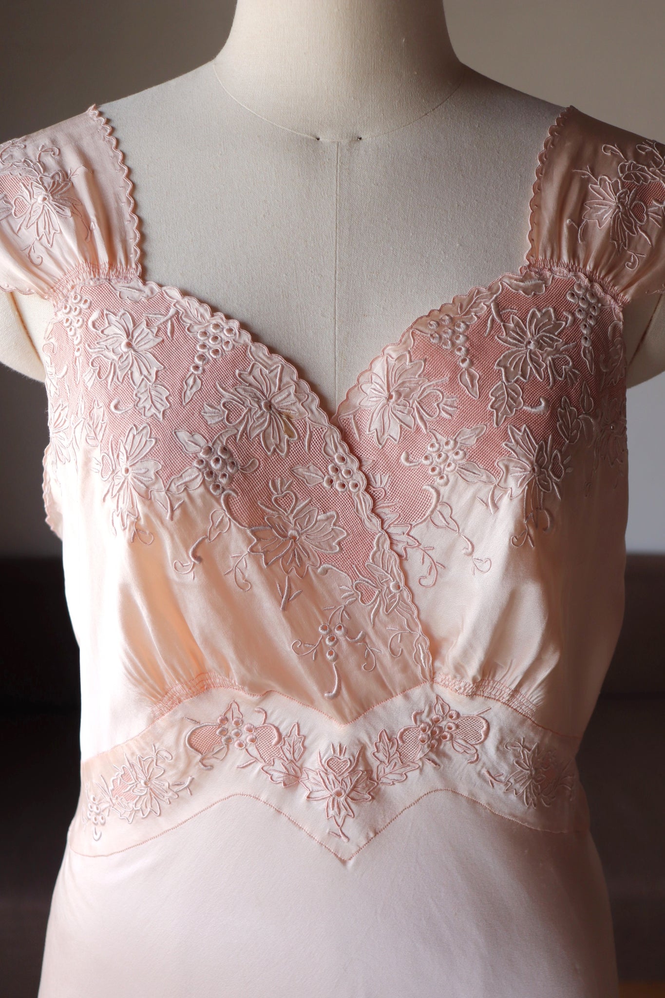 1930s Boudoir Silk Dress