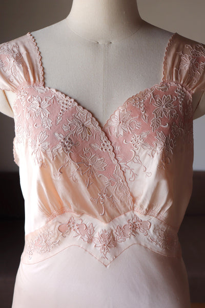 1930s Boudoir Silk Dress