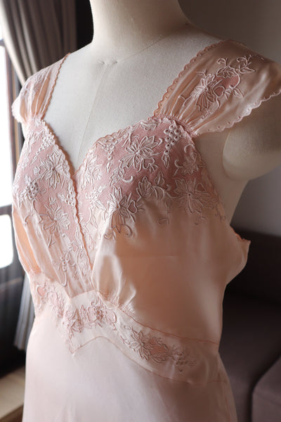 1930s Boudoir Silk Dress