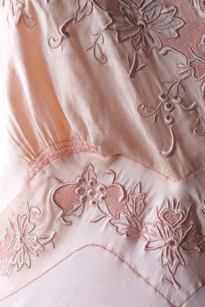 1930s Boudoir Silk Dress