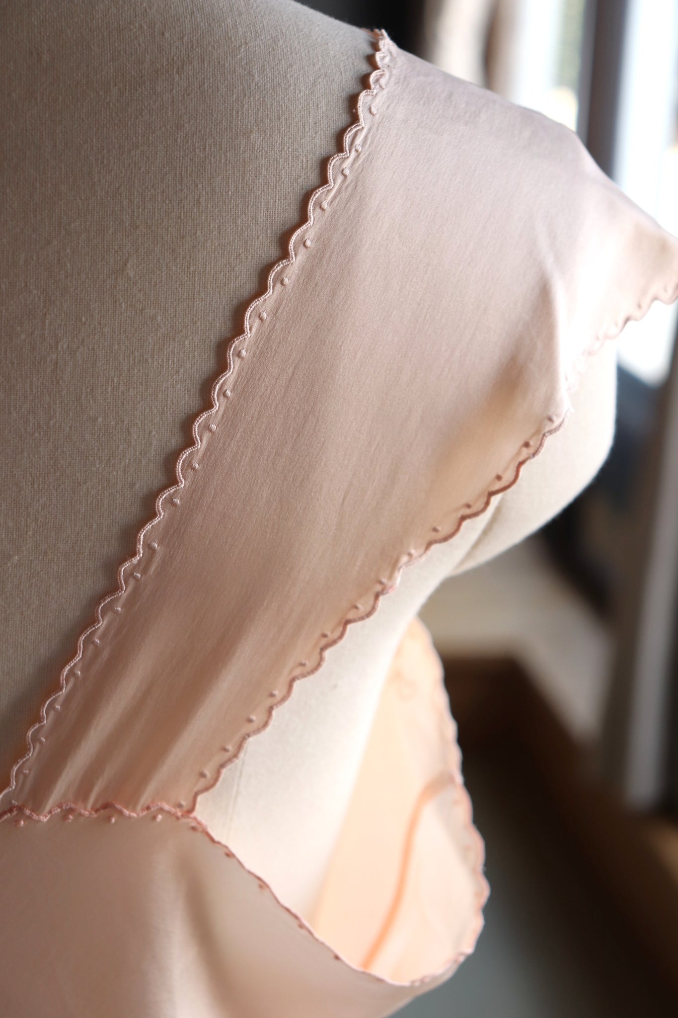 1930s Boudoir Silk Dress